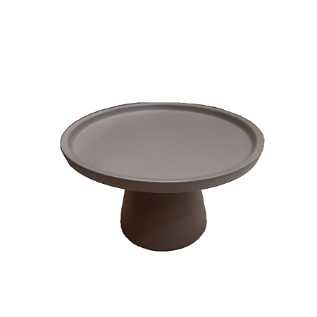 Prato Chicago Pequeno Cerâmica Nude Fosco Decorativo Festa