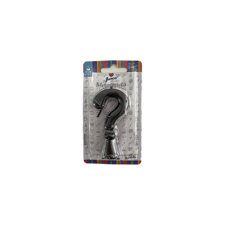 Vela ? Tubular Metalizado Preto 8Cm Decorativa Junco