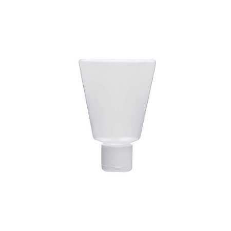Bisnaga Transparente Tampa Branca Pet Frasco 40Ml 10un