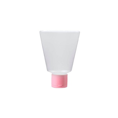 Bisnaga Transparente Tampa Rosa Bebê Pet Frasco 40Ml 10un