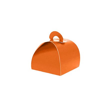 Embalagem Caixinha Laranja Para Bem Casado Festas Papel 12unid