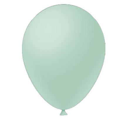 Balão Liso Verde 16"  Linha Candy Pic Pic Látex Redondo 12un
