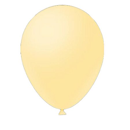 Balão Liso Amarelo 16"  Linha Candy Pic Pic Látex Redondo 12un