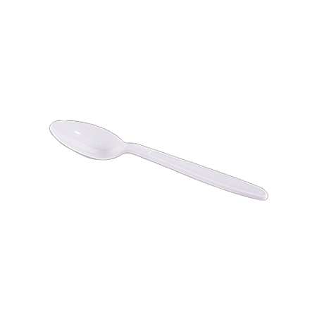 Colher Master Descartável Plástico Branco Refeições 50un
