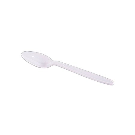 Colher Master Descartável Plástico Branco Refeições 50un