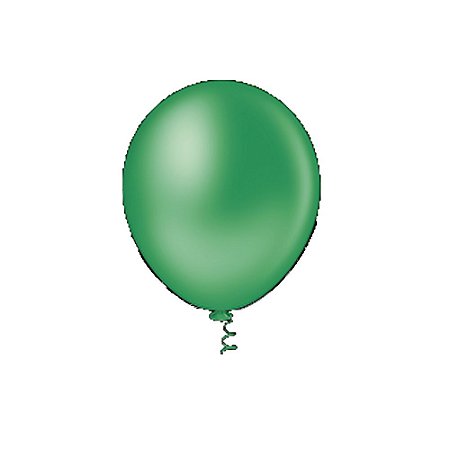 Balão Pic Pic Liso Verde 12" Bexiga Decoração 12unid