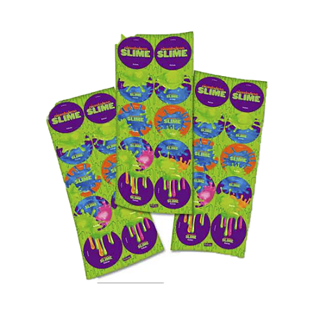 Adesivo Temático Decorativo Slime Redondo 30uni