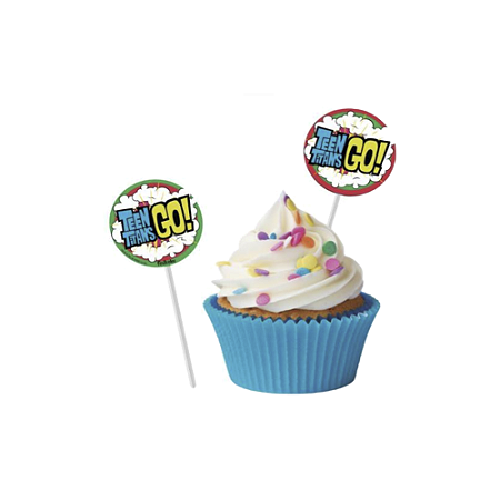 Bandeirinha Plaquinha Docinhos Decoração Jovens Herois 8un