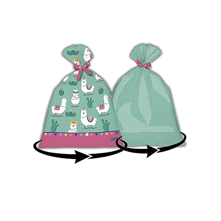 Sacolinha Surpresa Lhama 8un Festa Temática 14,5x25