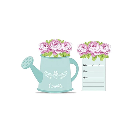 Convite Aniversário Jardim Encantado 8un Festa