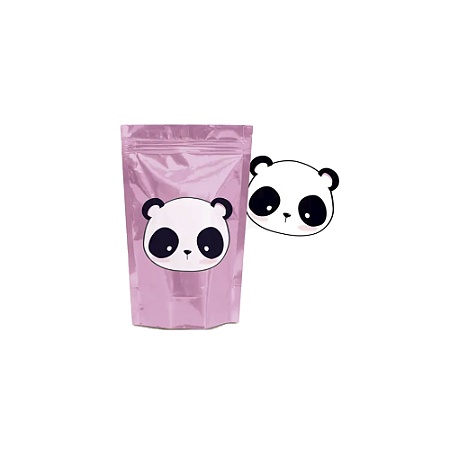 Kit Lembrancinha Sacolinha C/Transfer Panda Rosa 8un
