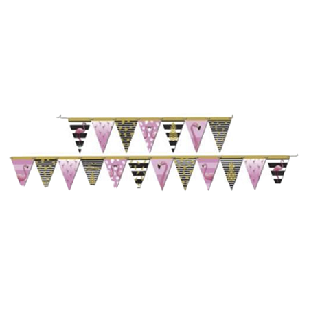 Faixa Decorativa Temática Lets Flamingo 2,40mx19cm Festcolor
