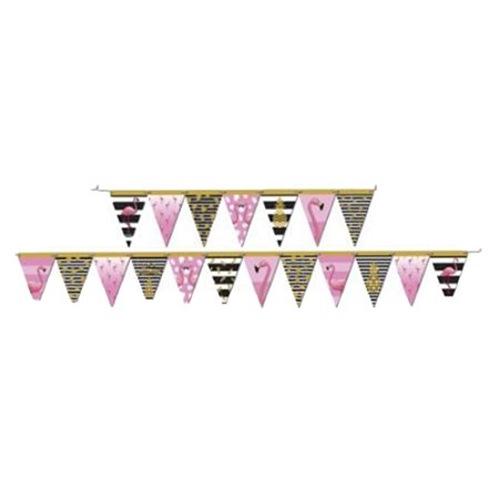 Faixa Decorativa Temática Lets Flamingo 2,40mx19cm Festcolor