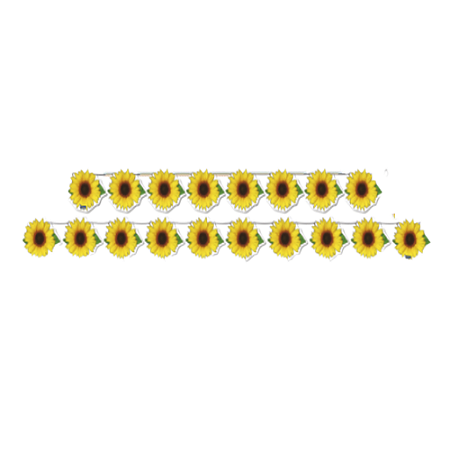 Faixa Decorativa Temática Flores Girassol 2,21Mx12,4CM