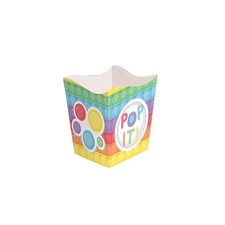 Cachepot Fidget Toys POP IT Estampa Candy Decorativo Papel