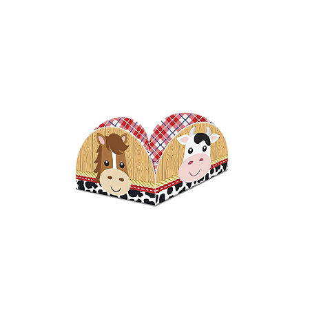 Forminha Docinhos Decoração Animais Fazendinha 40un