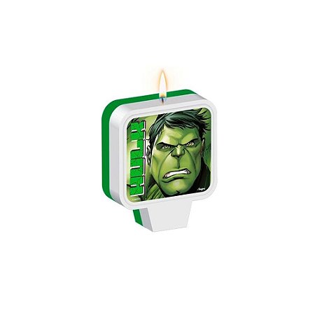 Vela Super Herói Verde 8Cm Decoração Aniversários