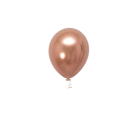Balão Pic Pic 5" Platino Rose Gold 25un Redondo Bexiga