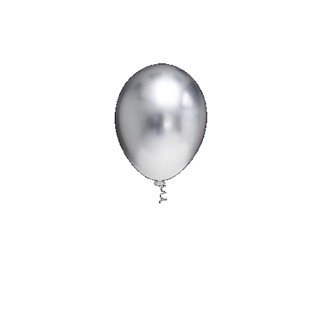 Balão Pic Pic 5" Platino Prata 25un Redondo Bexiga