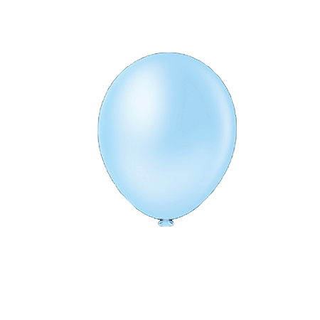 Balão Pic Pic 9" Azul Claro Liso 50un Bexiga Decoração