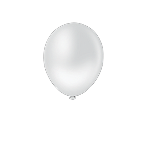 Balão Pic Pic 9" Branco Liso 50un  Bexiga Decoração
