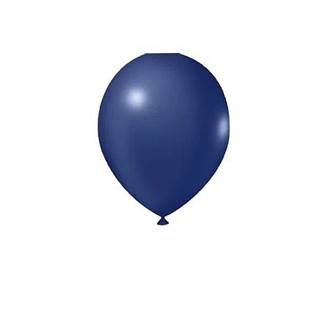 Balão Pic Pic 9" Azul Indigo Liso 50un  Bexiga Decoração