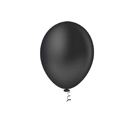 Balão Pic Pic 9" Preto Liso 50un  Bexiga Decoração