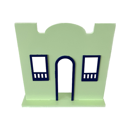 Casa Da Vila Festa Junina Mod4 Verde Candy com Azul Arraiá