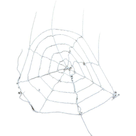 Teia De Aranha Grande Branca Tecido Decorativa Halloween