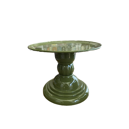 Prato Dubai Boleira 22x17Cm Plástico Desmontável Verde Oliva