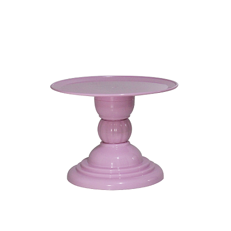 Prato Dubai Boleira 22x17Cm Plástico Rosa Claro Festa