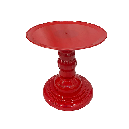 Prato Dubai Boleira 22x17Cm Plástico Desmontável Vermelho