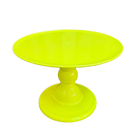 Prato Mosaico 18x27 Neon Amarelo Decorativo Só Boleiras