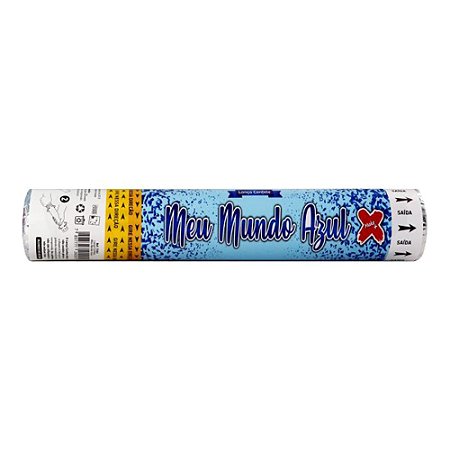 Lança Confete Meu Mundo Azul Metalizado Comemore Make+