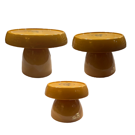 Kit Boleiras Cogumelo P M G Só Boleiras Mostarda