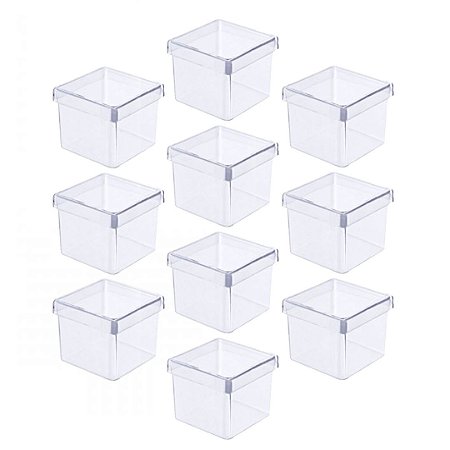 Caixa De Acrílico Transparente 5X5 C/ 10 Un