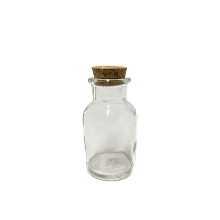 Mini Garrafa De Vidro Frasco C/ Tampa Rolha 8CM Decoração