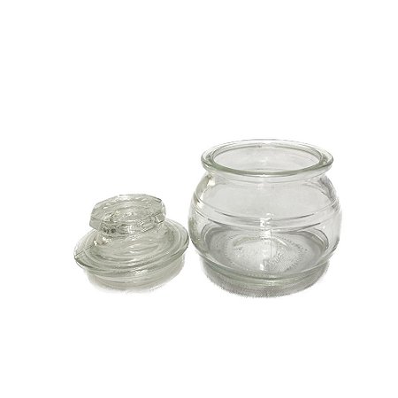 Pote De Vidro Mel Bojudo Com Tampa Hermética 8,5cm Decoração