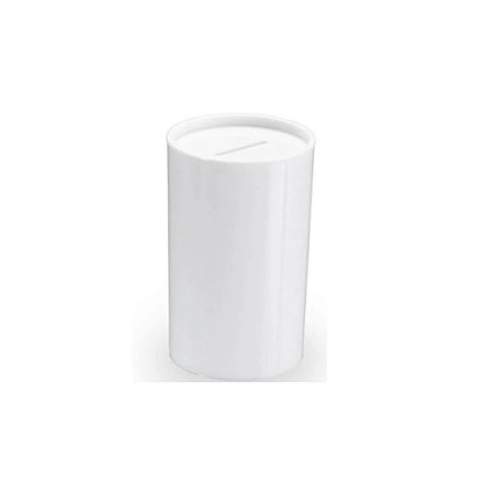 Cofrinho Plástico Lembrancinha Porta Moedas Branco