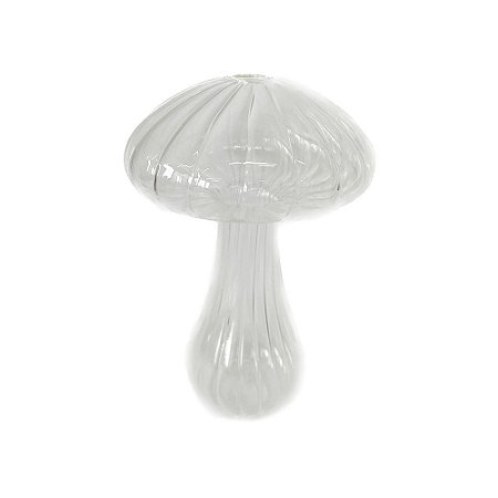 Cogumelo De Vidro Pequeno Decorativo Para Festa E Lar