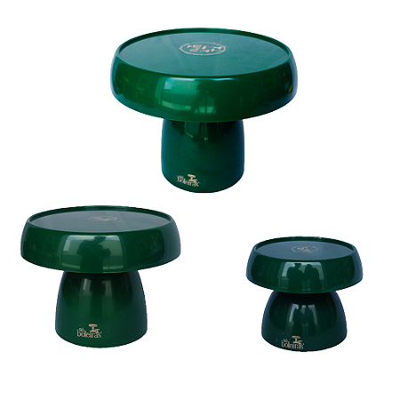 Kit Boleiras Cogumelo P M G Só Boleiras Verde Folha