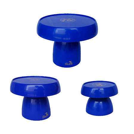 Kit Boleiras Cogumelo P M G Só Boleiras Azul Bic