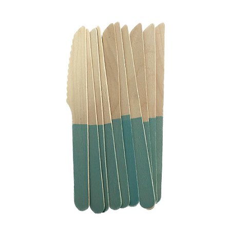 Faca De Madeira Tiffany 14CM Decorativa Festas 10un
