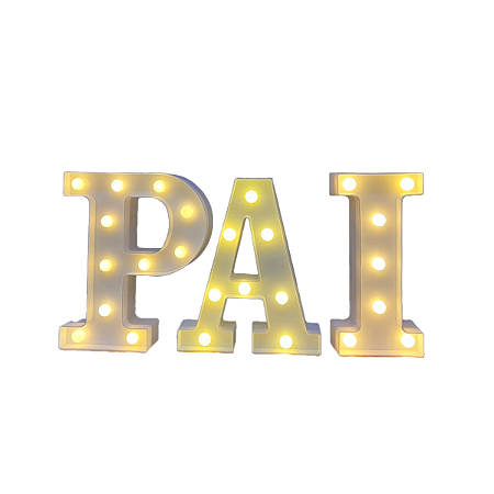 Kit Letras De Led Pai Decorativas Para Festa Decorativa