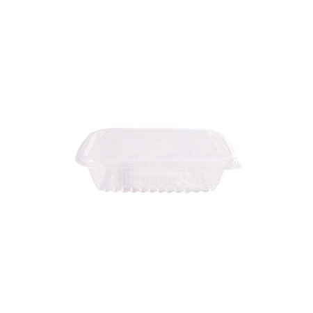 Pote Retangular Com Tampa S/Lacre Plástico 350ml 24un