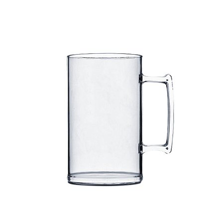 Caneca Grande Transparente Recipiente 500ML Plástico Festas
