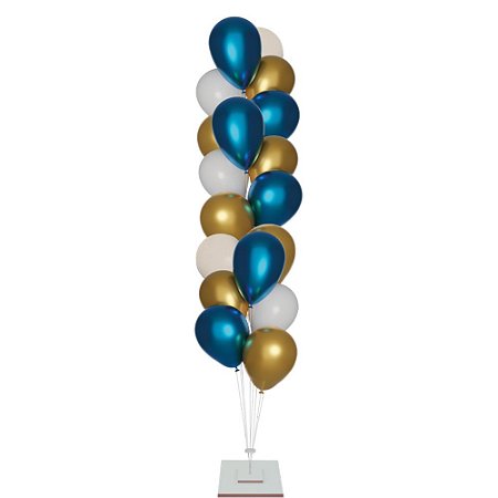 Haste Suporte Para Decoração De Balões 18 Varetas Base MDF