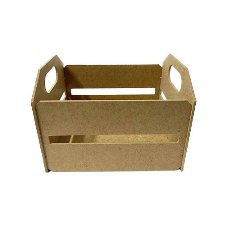 Caixa Grande Caixote MDF Cru Decoração 20,5x17