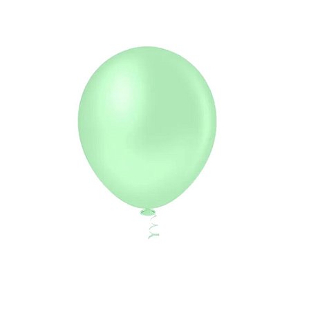 Balão Pic Pic Pérola Verde Candy Redondo 9" Decoração 25un