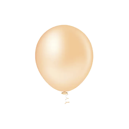 Balão Pic Pic Pérola Laranja Candy Redondo 9" Decoração 25un